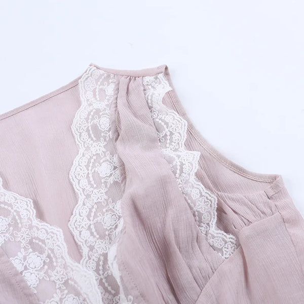 Camila Lace Deep V Two-Piece Skirt-Set