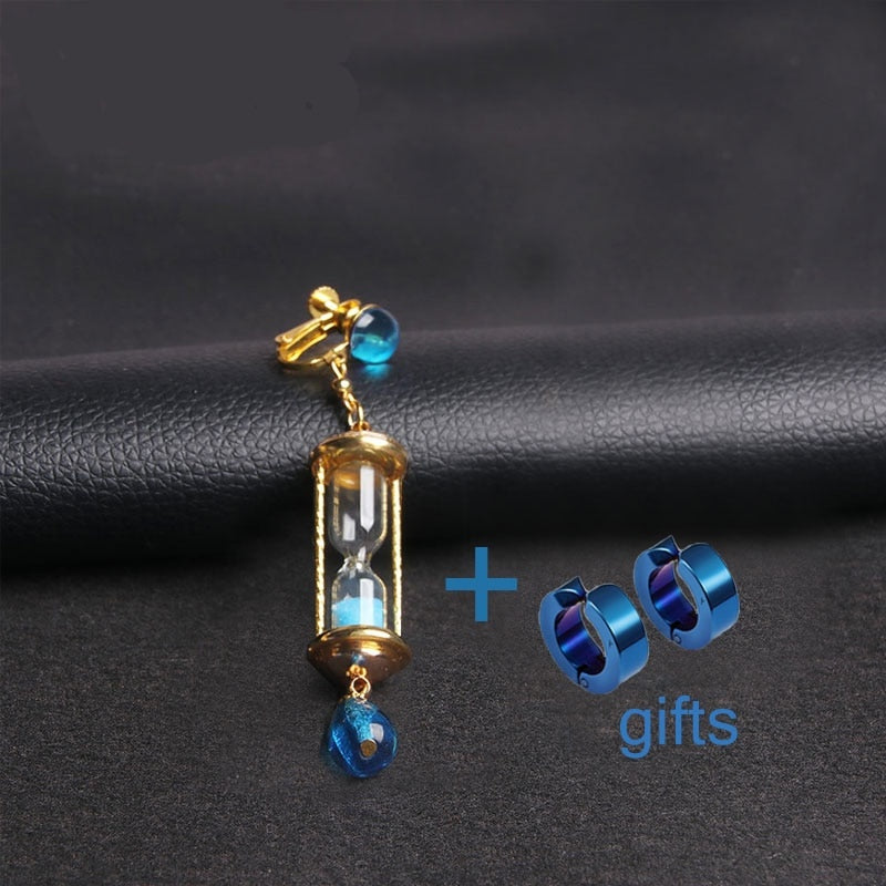 Azure Hourglass Drop Earring Collection