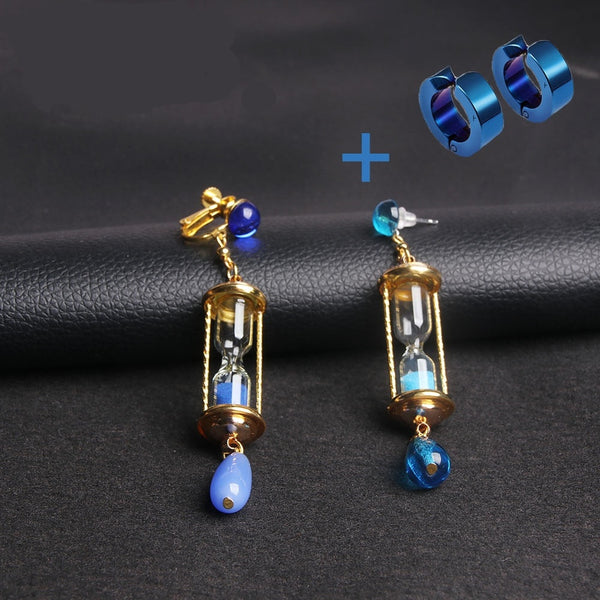 Azure Hourglass Drop Earring Collection