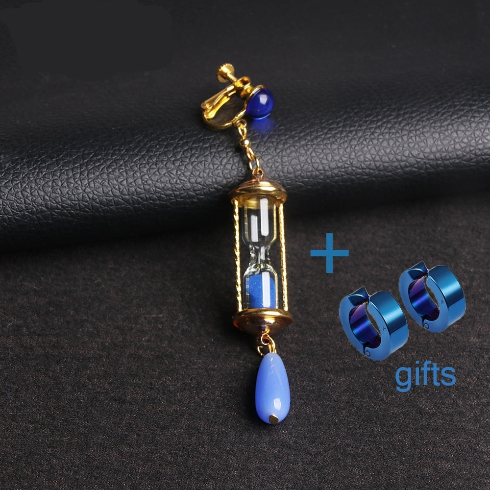 Azure Hourglass Drop Earring Collection