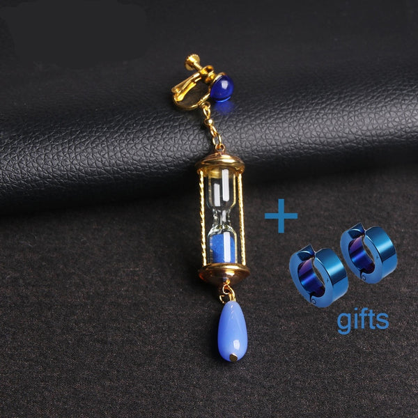 Azure Hourglass Drop Earring Collection