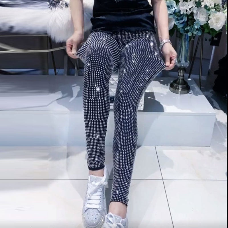 Ione Rhinestone Embellished Trousers One-piece