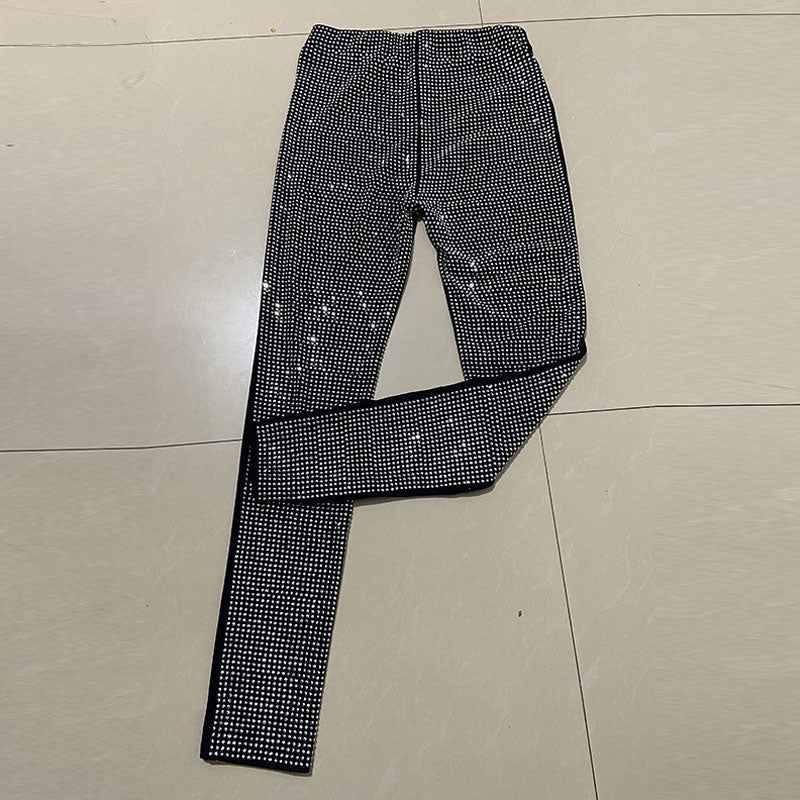 Ione Rhinestone Embellished Trousers One-piece