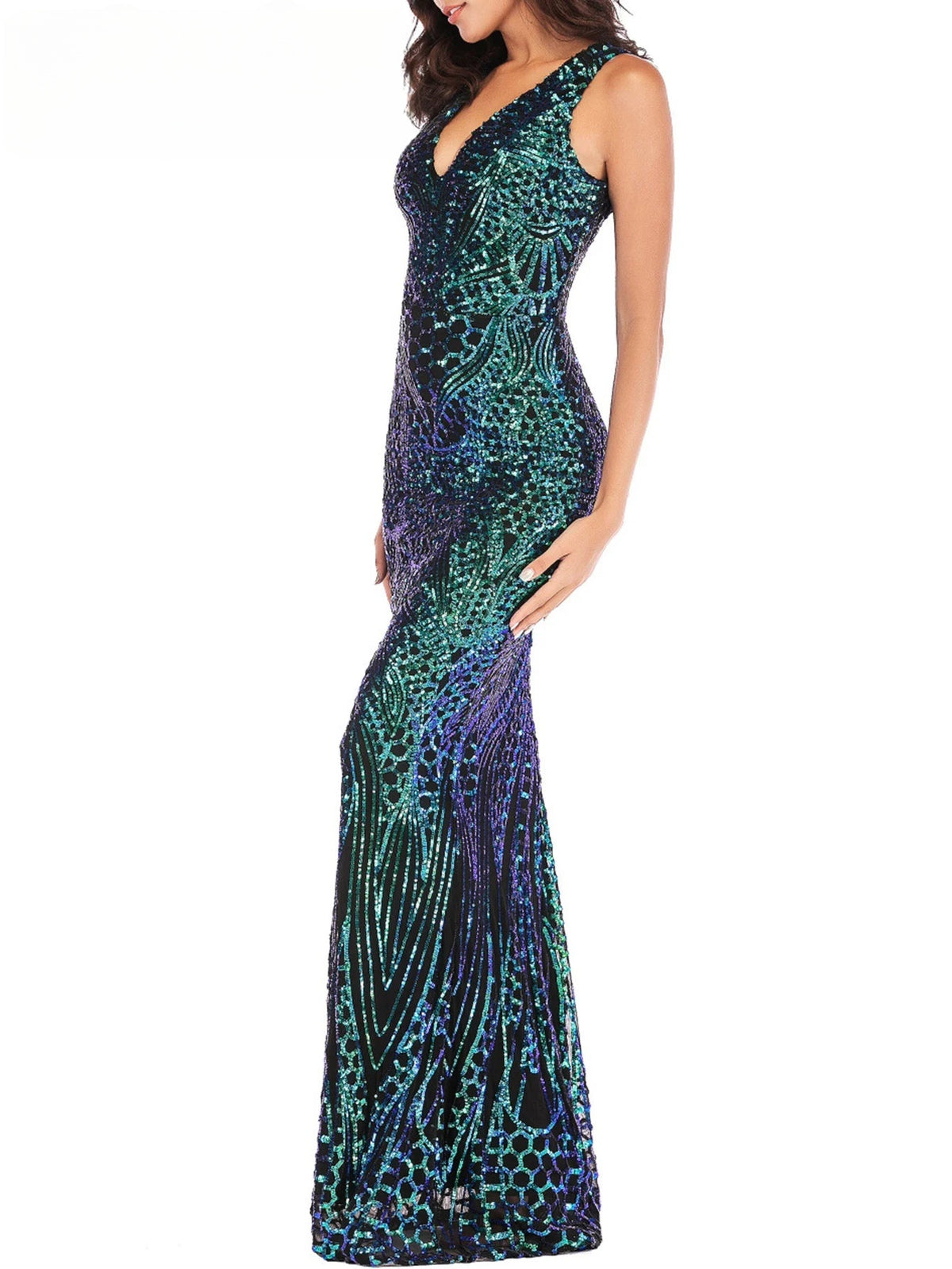 Octavia Sequin Mermaid Maxi Dress Main image