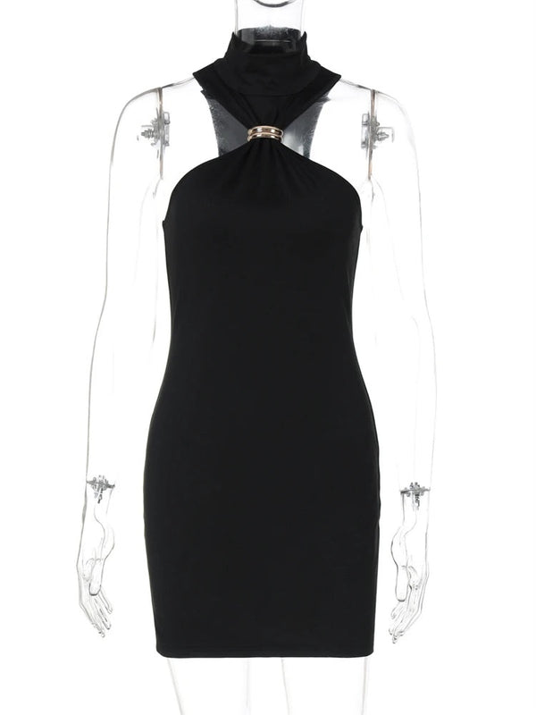 Paloma Zip Front Bodycon Mini Dress