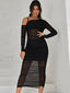 Vesper Sheer Mesh Skirt Set Three-piece