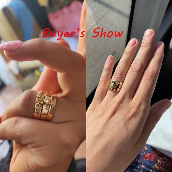 Solara Eye & Face Stack Ring Set