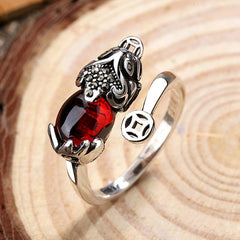 Vintage Lucky Koi Fish Cyprinoid Open Ring