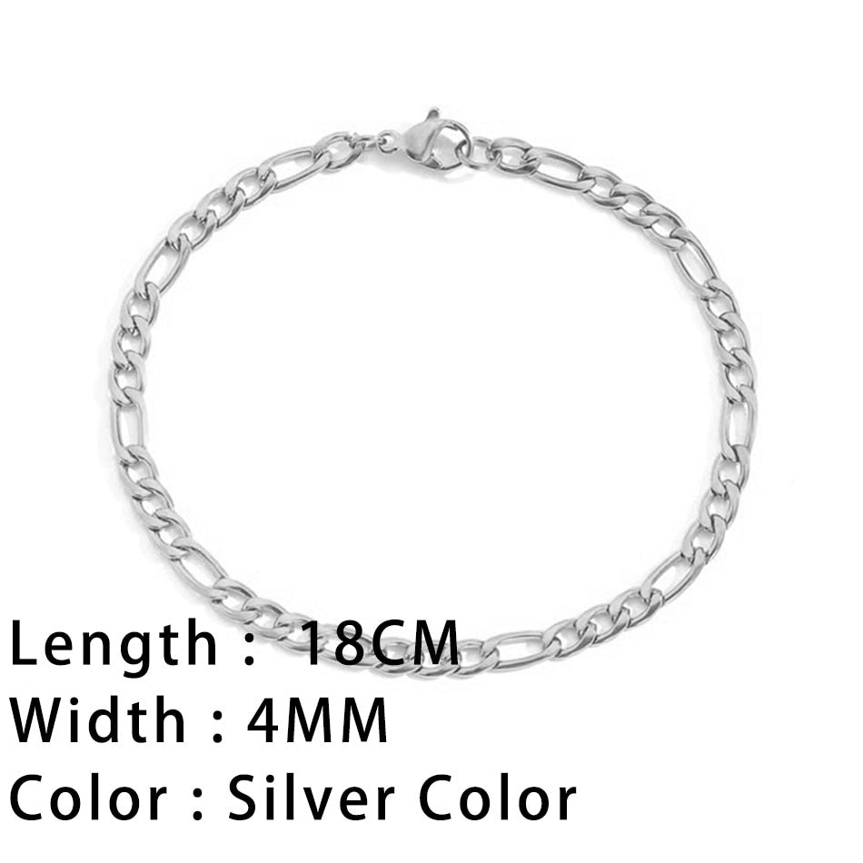 Snake Chain Bracelets Gold Plated Stainless Steel