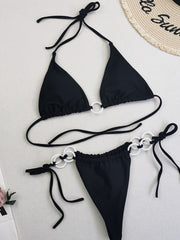 Hollow Out Bikini 2022 Swimwear Women Sexy Bikinis Thong Biquini Beach Outing String Swimsuit Women Bathign Suit Bikini Set