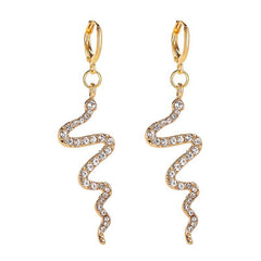 Cute Small Snake Earrings For Women Stainless Steel Gold Color Retro Animal Snake Stud Earring Piercing Jewelry Gift Brincos