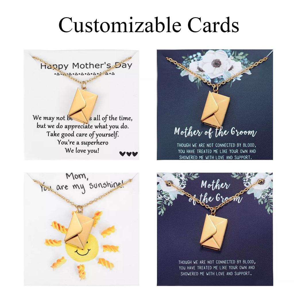 Valeria Love Letter Envelope Pendant Necklace
