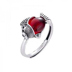 Vintage Lucky Koi Fish Cyprinoid Open Ring