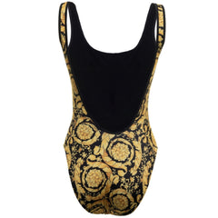 Gold Backless Swimwear Beach Dress Bathing Suit
