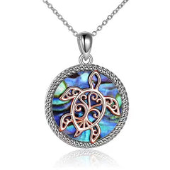 Fashion, lively, cute turtle animal necklace, lucky longevity turtle, safe pendant to protect the family, gifts for relatives an