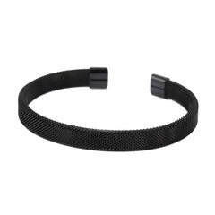 Knitting Bracelet For man Stainless Steel Opening Cuff Adjustable Bangle Charm Jewelry Handmade Bracelet Homme