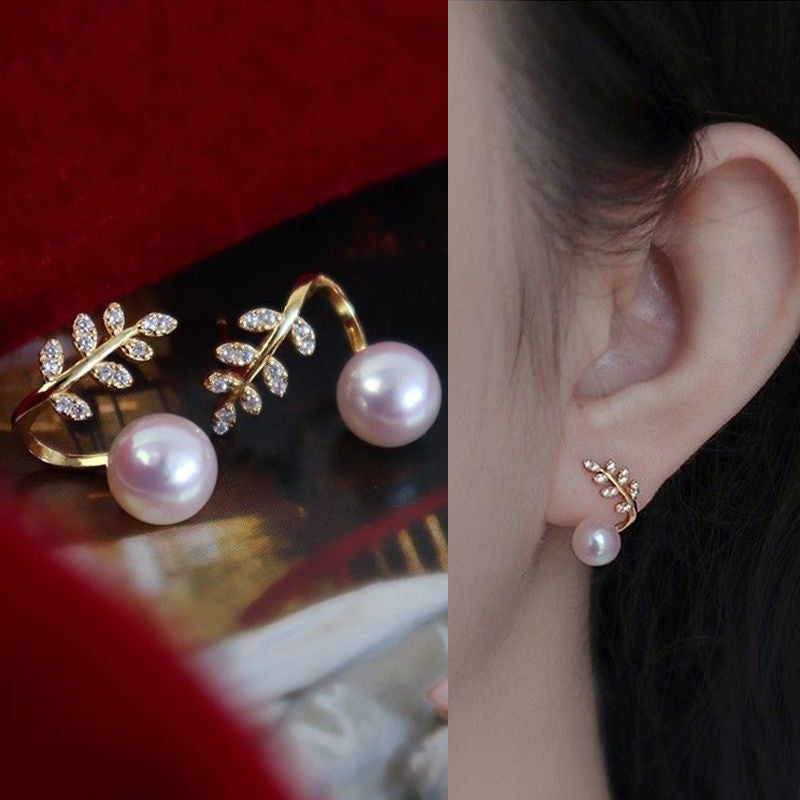 Marina Pearl Fishtail Stud Earrings