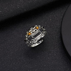 Vintage Lucky Koi Fish Cyprinoid Open Ring