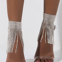 Full Rhinestone Tassel Adjustable Ankles Foot Chain