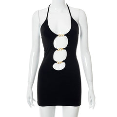 Backless Mini Bodycon Dress