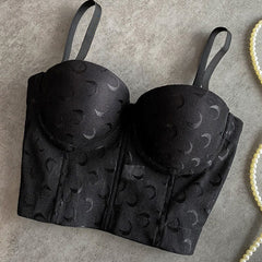 Diamonds Corset Top Women Tank Top Nightclub Sexy Chest Femme Binder Camisole Mujer Debardeur Push Up Camisole Tube Top Bustiers