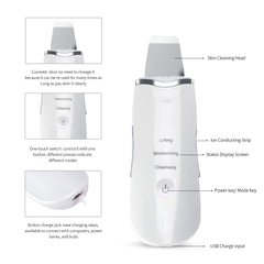 Beauty Star Ultrasonic Face Cleaning  Skin Scrubber