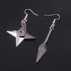 Anime Akatsuki Itachi Red Cloud Drop Earrings Cosplay Earrings for Women Men Souvenir Jewelry Accessories