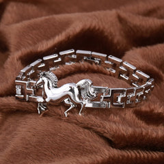 Vintage Horse Charm Bracelet