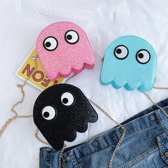 Fashion Sequins Women&#39;s Crossbody Bags Funny PU Leather  Cute Shoulder Bags Creation Chain Messenger Bag Handbags