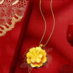 SophiaXuan Buddha Pendant Necklaces Chinese Style Women&#39;s Neck Chain Stone Pendant Big Belly Maitreya Necklace for Women 2021