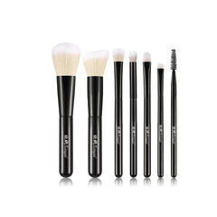 Makeup Brush Set Blush Eyeshadow Concealer Lip Cosmetics Make up with Shiny Case Powder