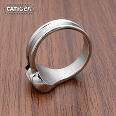 Stainless Steel Biker Mechanic Spanner Wrench Ring