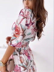 Flower Beauty Floral Mini Dress