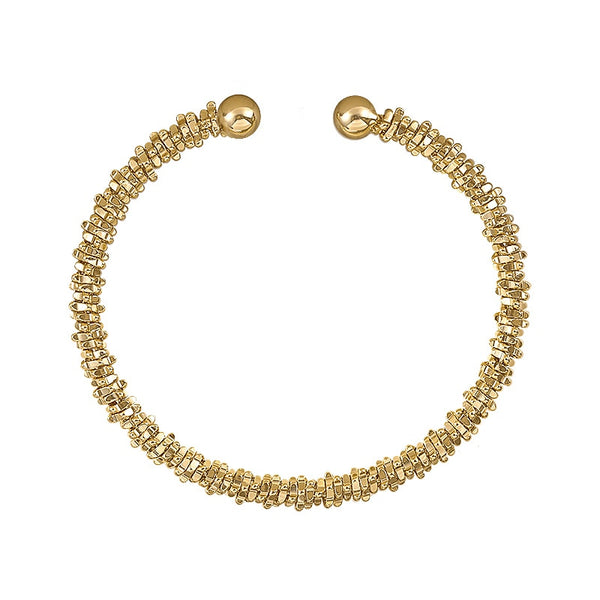 Classic Simple Copper Alloy Gold Color Jewelry Bracelets
