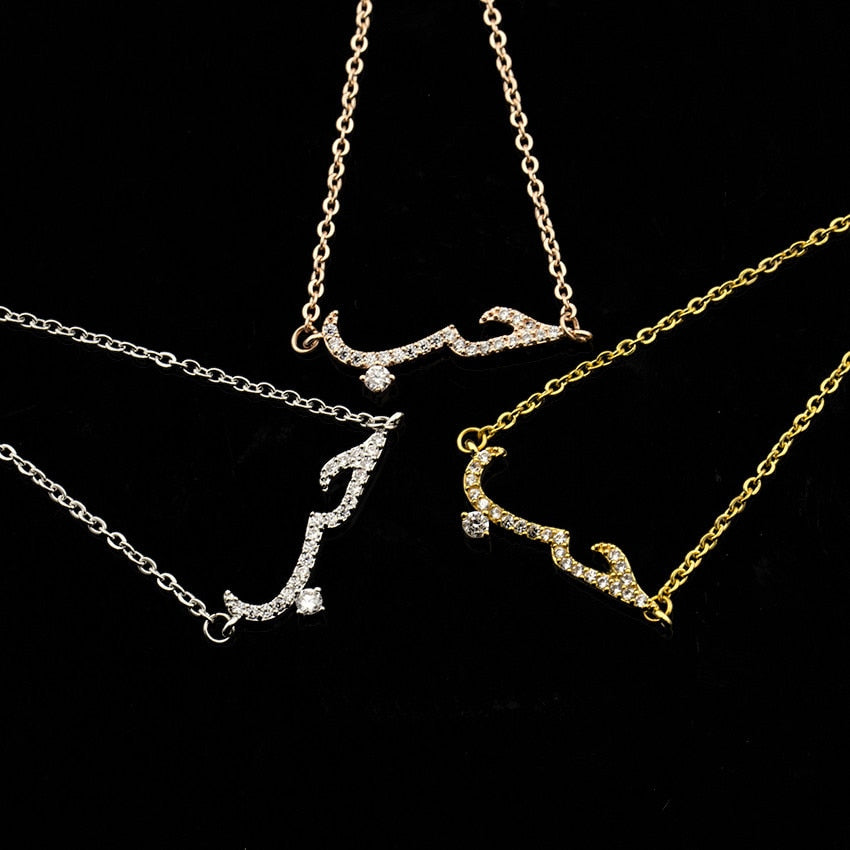 Layla Arabic Love CZ Charm Bracelet