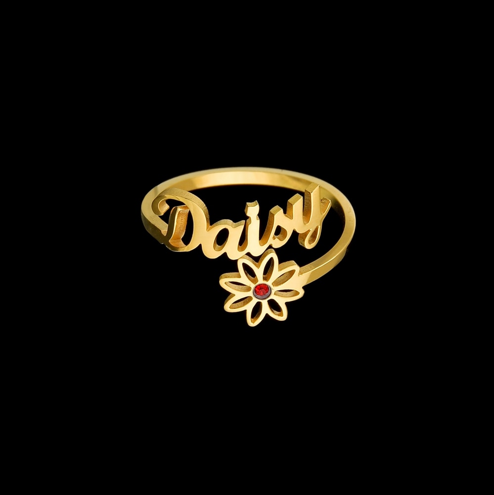 Signature Personalized Adjustable Name Ring