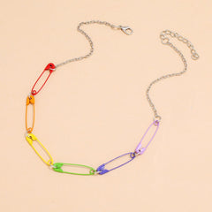 Needles Safety Pin Collar Chokers