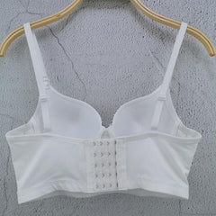 Women Summer Style Sexy Designer Crystal Diamonds Tassel Black White Cotton Camisole Tops 2021 High Street Short Camis Crop Tops