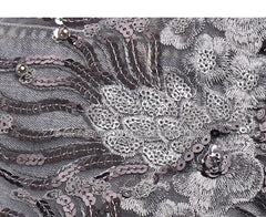 sequined beading tassel hem women jacket coat long sleeve fashion women top denim jacket autumn women coat chaqueta mujer