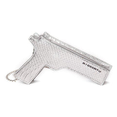 New Brand Designer Funny Pistol Messenger Bag Cool Personality Childlike Chain Shoulder Bag Small Bag Purse Female