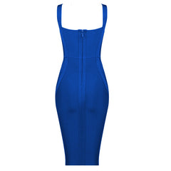 Sleeveless Rayon Bandage Bodycon Dress