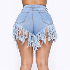 Lola tassel denim shorts