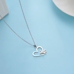 Cazador Hair Stylist Pendant Scissors Comb Chain Necklaces Stainless Steel Necklace Punk Trendy Jewelry for Women Birthday Gift