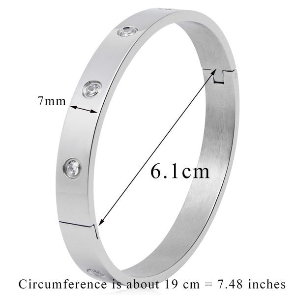 Ysolde Stainless Steel Open Bangle Collection