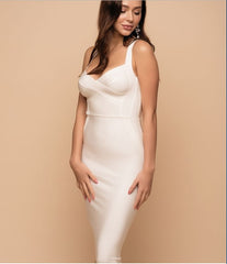 Sleeveless Rayon Bandage Bodycon Dress