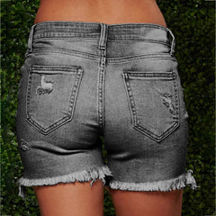 Joana Casual Denim Shorts