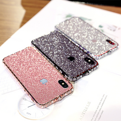 Rhinestone Metal Bumper Glitter Back Cover For iPhone