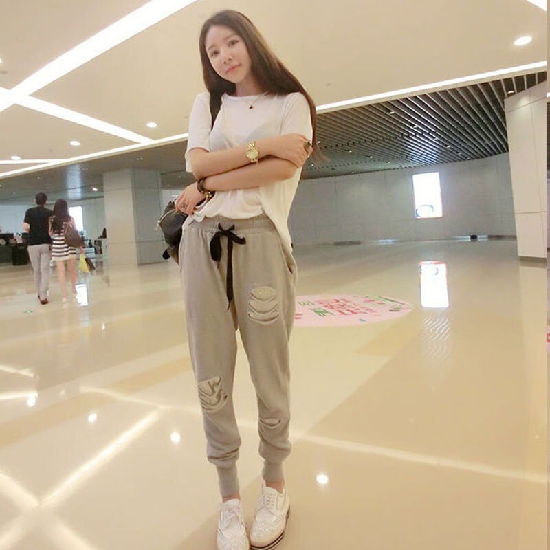 Harlan Pants Stretch Sequins Casual Pants Female