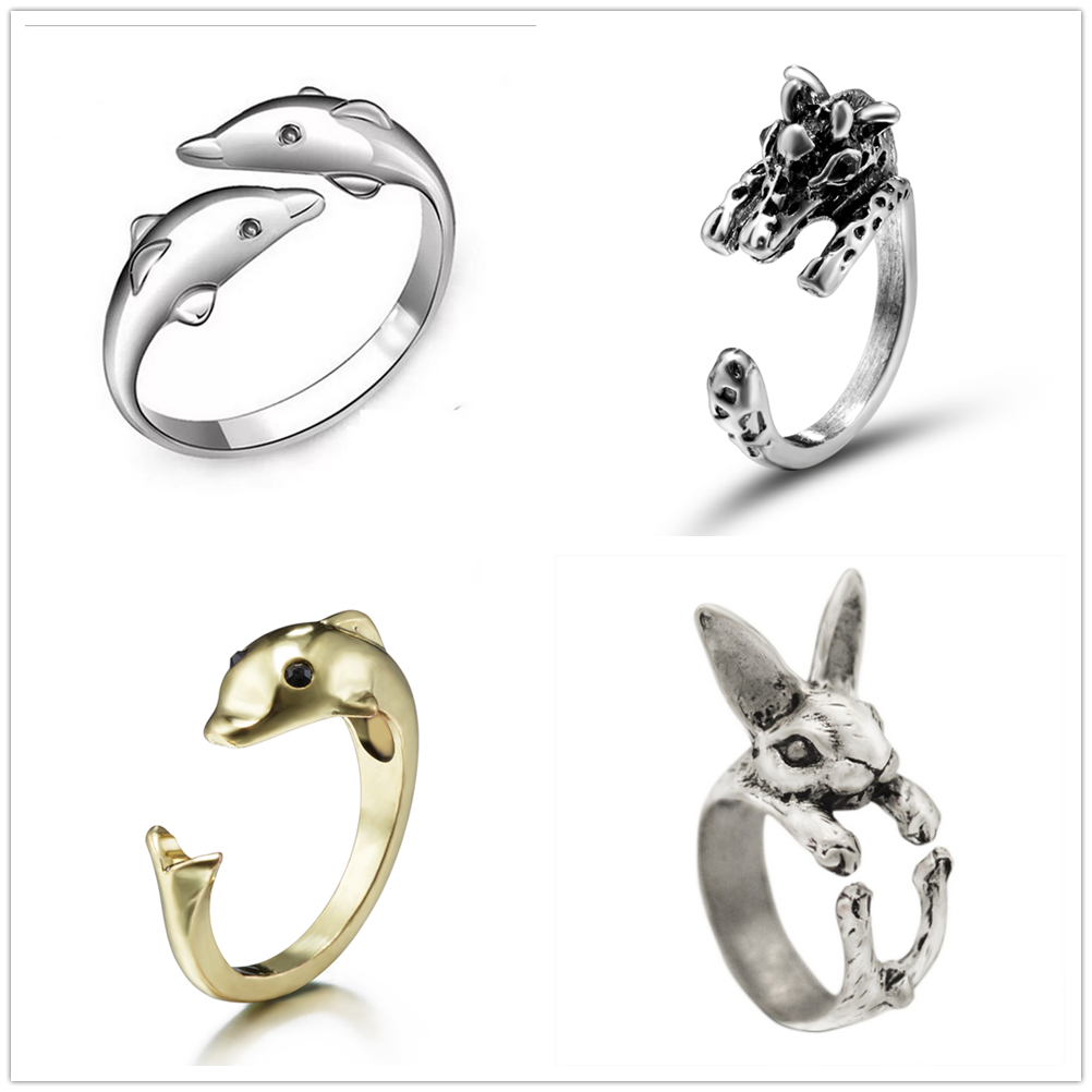 Miko Whimsical Adjustable Animal Ring Collection