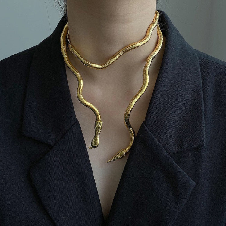 Trendy Snake Necklace Necklace